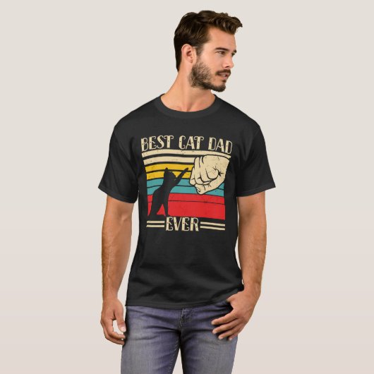 Best Cat Pap Ever T-shirt (Voorkant volledig)