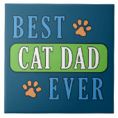 Best Cat Pap Ever Tegeltje (Voorkant)