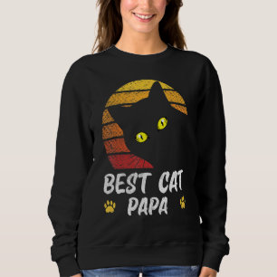 Best Cat Papa 80 Style Cat Retro Dis Trui