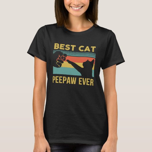 Best Cat Peepaw Ever  Cats Happy Father's D T-shirt (Voorkant)