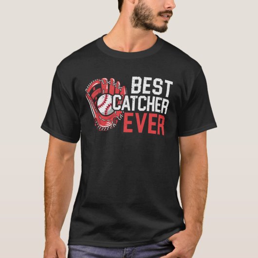 Best Catcher Ever Baseball Player Baseball Coach   T-shirt (Voorkant)