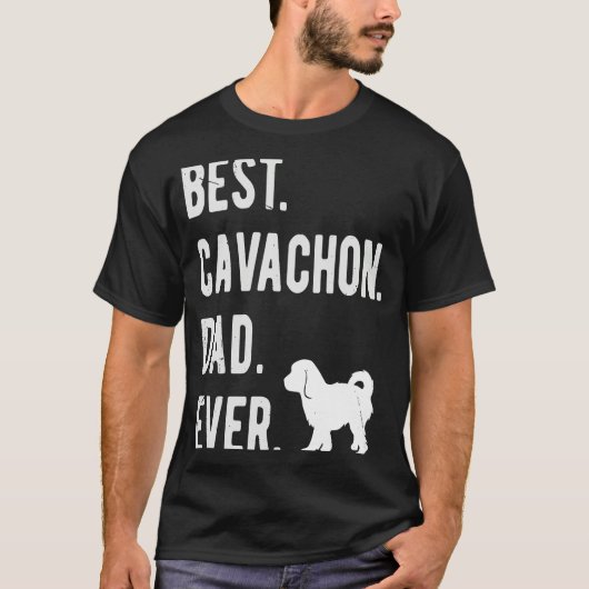 Best Cavachon Dad Ever  Mens Cavachon Dog T-shirt (Voorkant)