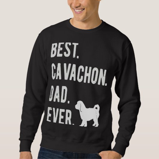Best Cavachon Dad Ever Mens Cavachon Dog Trui (Voorkant)