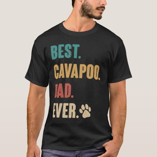 Best Cavapoo Dad Cavapoo Dog T-shirt (Voorkant)