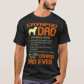 Best Cavapoo Dad er Fathers Vaderdag Gift T-shirt (Voorkant)