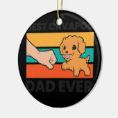 Best Cavapoo Dad Ever Cavoodle Cavapoo Dog Keramisch Ornament (Links)