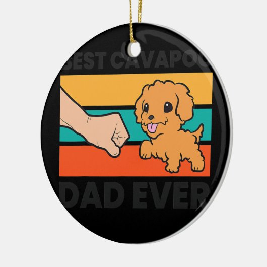 Best Cavapoo Dad Ever Cavoodle Cavapoo Dog Keramisch Ornament (Links)