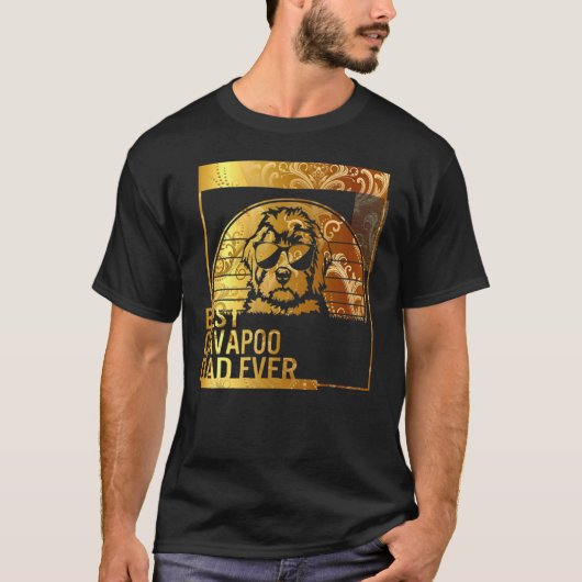 Best Cavapoo Dad Oover dog dad for men Dog Father T-shirt (Voorkant)