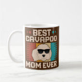 Best Cavapoo Mam Ever Cool Retro Dog Pap Koffiemok (Links)