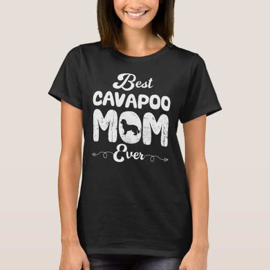Best Cavapoo Mam Ever voor Cavapoo en Cavoodle T-shirt (Voorkant)