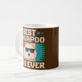 Best Cavapoo Pap Ever Cool  Retro Dog Pap Koffiemok (Voorkant links)