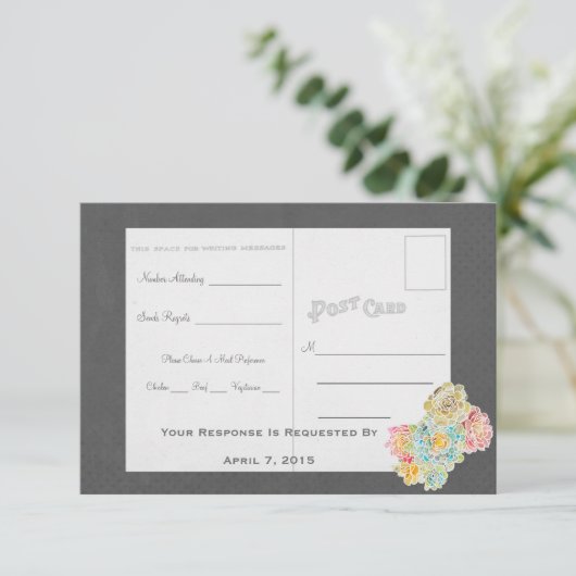 Best Chalkboard RSVP Wedding Suite - (Staand voorkant)