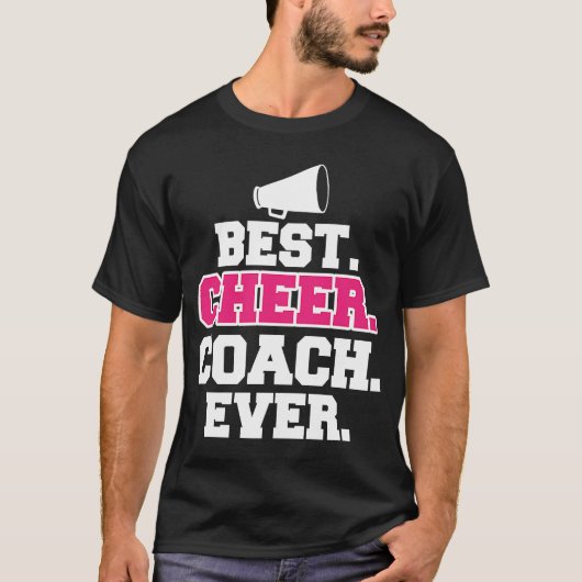 Best Cheer Coach Ever Cheerlead Coach JT T-shirt (Voorkant)