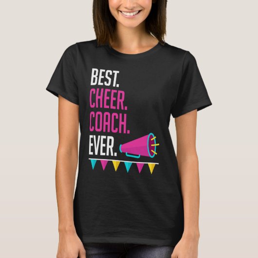 Best Cheer Coach Ever Cheerlead Instructor Cos T-shirt (Voorkant)