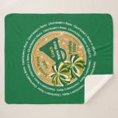 Best Cheer Coach Gifts, ALL Cheerleader's Names Sherpa Deken (Voorkant (horizontaal))