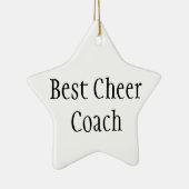 Best Cheer Coach Keramisch Ornament (Rechts)