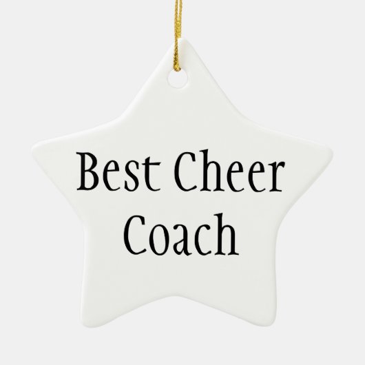 Best Cheer Coach Keramisch Ornament (Voorkant)