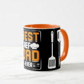 Best Chef and Dad Ever Coffee Mok (Voorkant rechts)