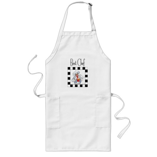 Best Chef Mens Cooking/Barbecue Apron Lang Schort (Voorkant)