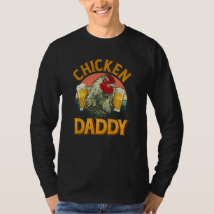 Best Chicken Dad Retro Dad Poultry Farme T-shirt
