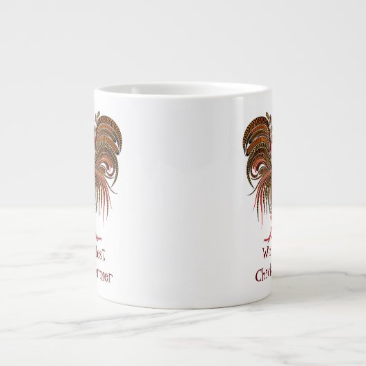 Best Chicken Farmer Fun Quote Rooster ter wereld Grote Koffiekop (Voorkant)