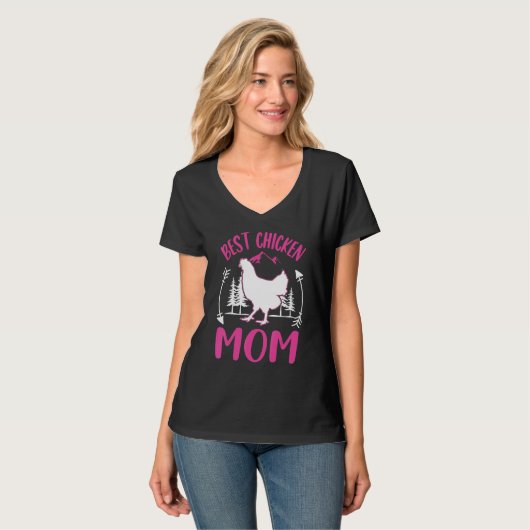 Best Chicken Mom Ever Chicken Mom T-shirt (Voorkant volledig)