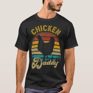Best Chicken Papa Retro 70S Chicken Dad T-shirt