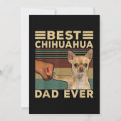 Best Chihuahua Dad Ever Bedankkaart (Voorkant)