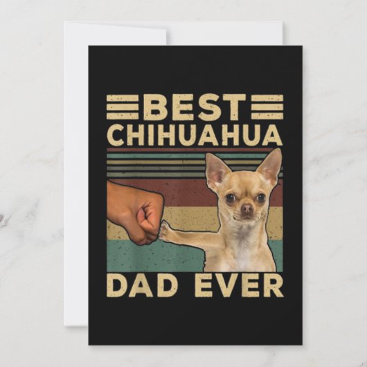 Best Chihuahua Dad Ever Bedankkaart (Voorkant)