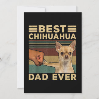 Best Chihuahua Dad Ever Bedankkaart