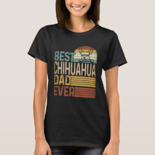 Best Chihuahua Dad Ever Retro Fathers Day T-shirt