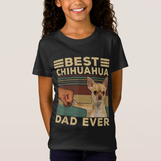 Best Chihuahua Dad Ever T-shirt (Voorkant)