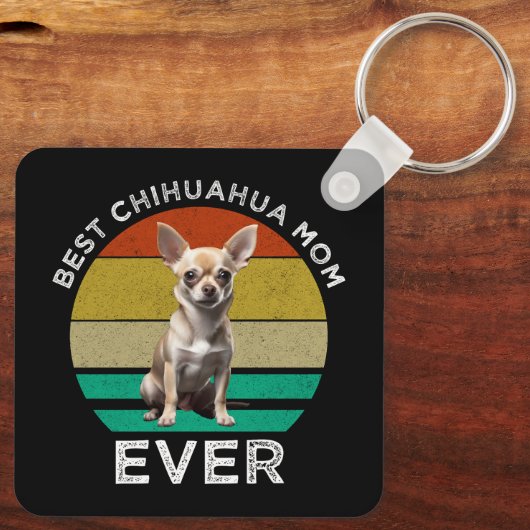 Best Chihuahua Mam Ever Sleutelhanger (Achterkant)