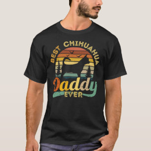 Best Chihuahua papa Ever Retro  T-shirt