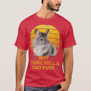 Best Chinchilla Dad ever Cute Retro Animal T-shirt
