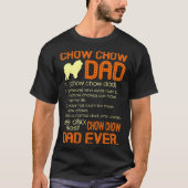 Best Chow Chow Dad ever Fathers Vaderdag Gift T-shirt (Voorkant)