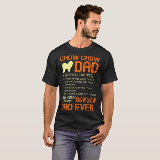 Best Chow Chow Dad ever Fathers Vaderdag Gift T-shirt (Voorkant volledig)