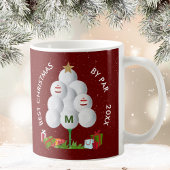 Best Christmas by Par Golf Ball Tree Initiaal Jaar Koffiemok