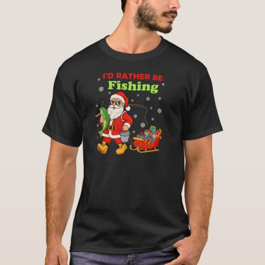 ​Best Christmas Gift for a Fisherman T-shirt (Voorkant)