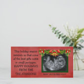 Best Christmas Gifts Ultrasound Photo Feestdagenkaart (Staand voorkant)