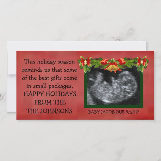 Best Christmas Gifts Ultrasound Photo Feestdagenkaart (Voorkant)