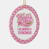 Best Clarinet Teacher Gift Ornament (Rechts)