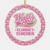 Best Clarinet Teacher Gift Ornament (Voorkant)