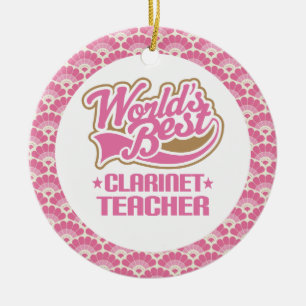 Best Clarinet Teacher Gift Ornament