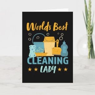 Best Cleaning Lady Housekeeping Gift Kaart