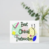 Best Clinical Instructor Nursing Gifts Briefkaart (Staand voorkant)