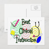 Best Clinical Instructor Nursing Gifts Briefkaart (Voorkant / Achterkant)