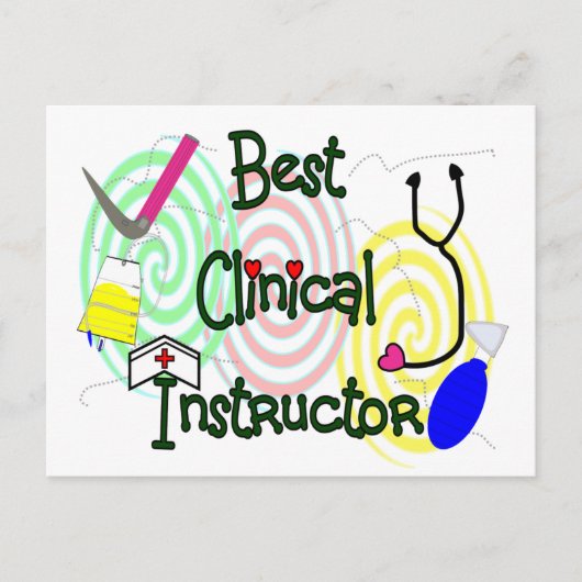 Best Clinical Instructor Nursing Gifts Briefkaart (Voorkant)