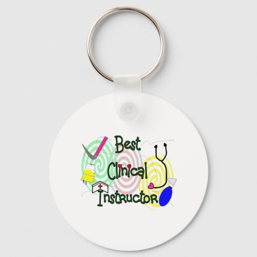 Best Clinical Instructor Nursing Gifts Sleutelhanger (Voorkant)