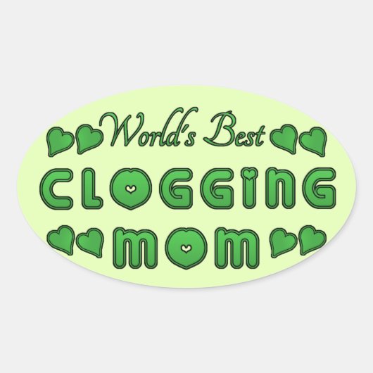 Best Clogging Mam Green ter wereld Ovale Sticker (Voorkant)